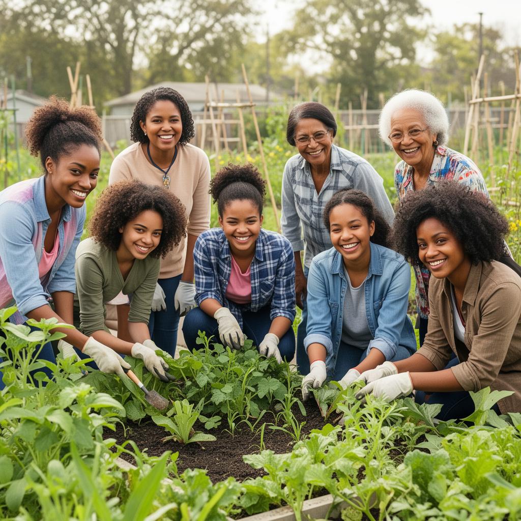 A community of women working together